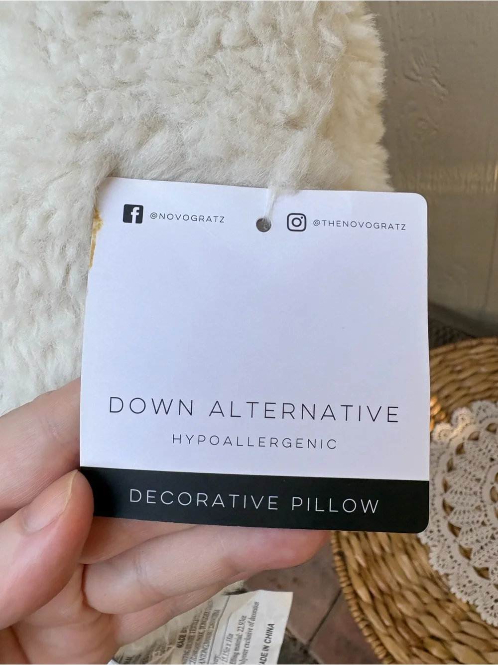 Novogratz Skull Halloween Pillow